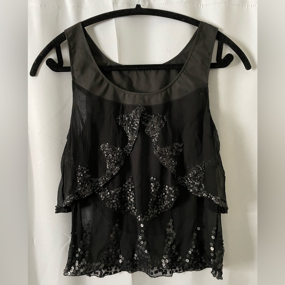 Vintage Miu Miu Embellished Sequin Tank Top